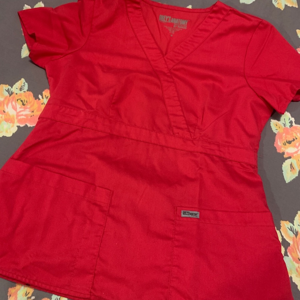 Greys Anatomy pink scrub set